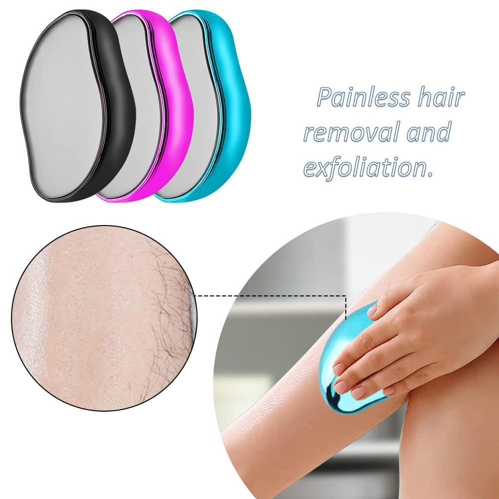 Crystal Hair Eraser – Magic Painless Hair Removal & Smooth Exfoliating Tool (Unisex, Random Colour)