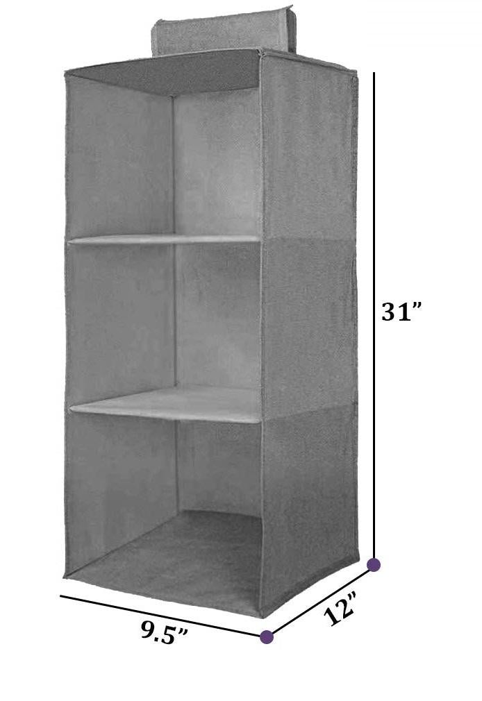 Hanging Wardrobe Organizer – 3 Shelves
