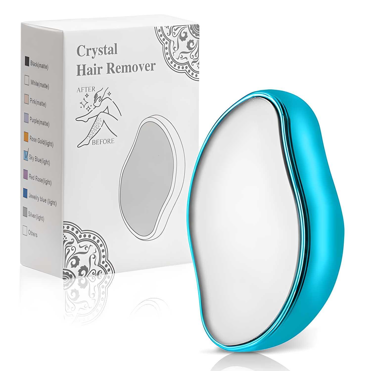Crystal Hair Eraser – Magic Painless Hair Removal & Smooth Exfoliating Tool (Unisex, Random Colour)