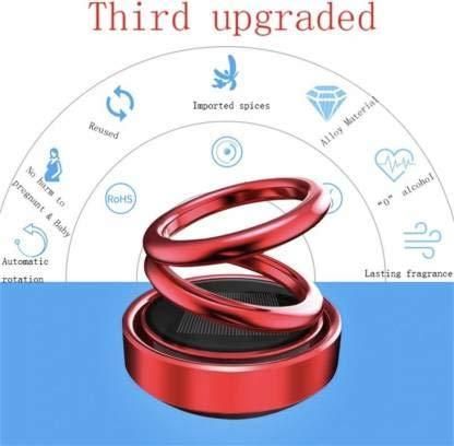 Solar Power Rotating Car/Room Air Freshener – Long-Lasting French Organic Fragrance