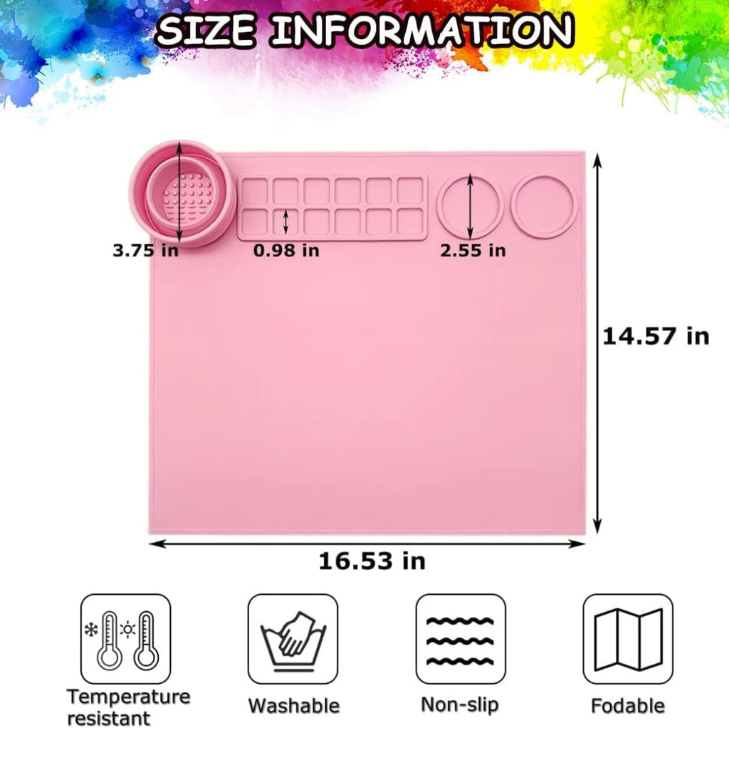 Silicone Craft Mat for Painting Play Doh and Clay for Kids