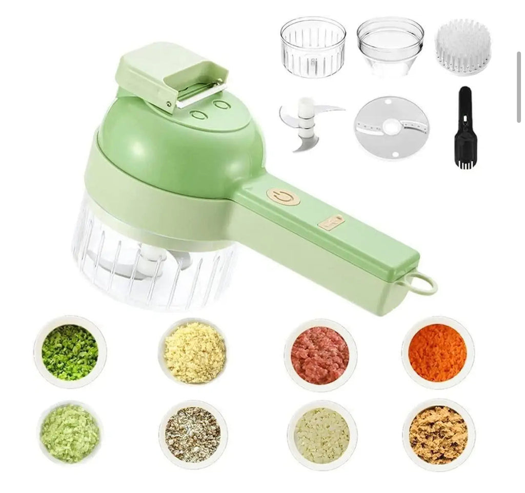 4 in 1 Portable Electric Vegetable Cutter Set