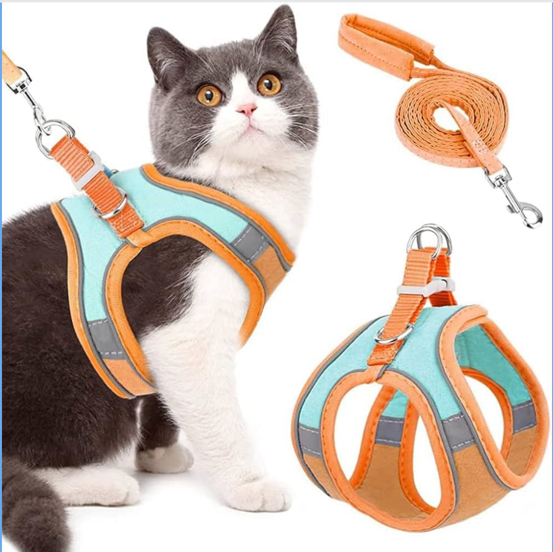 Cat Harness with Leash Adjustable Comfortable
