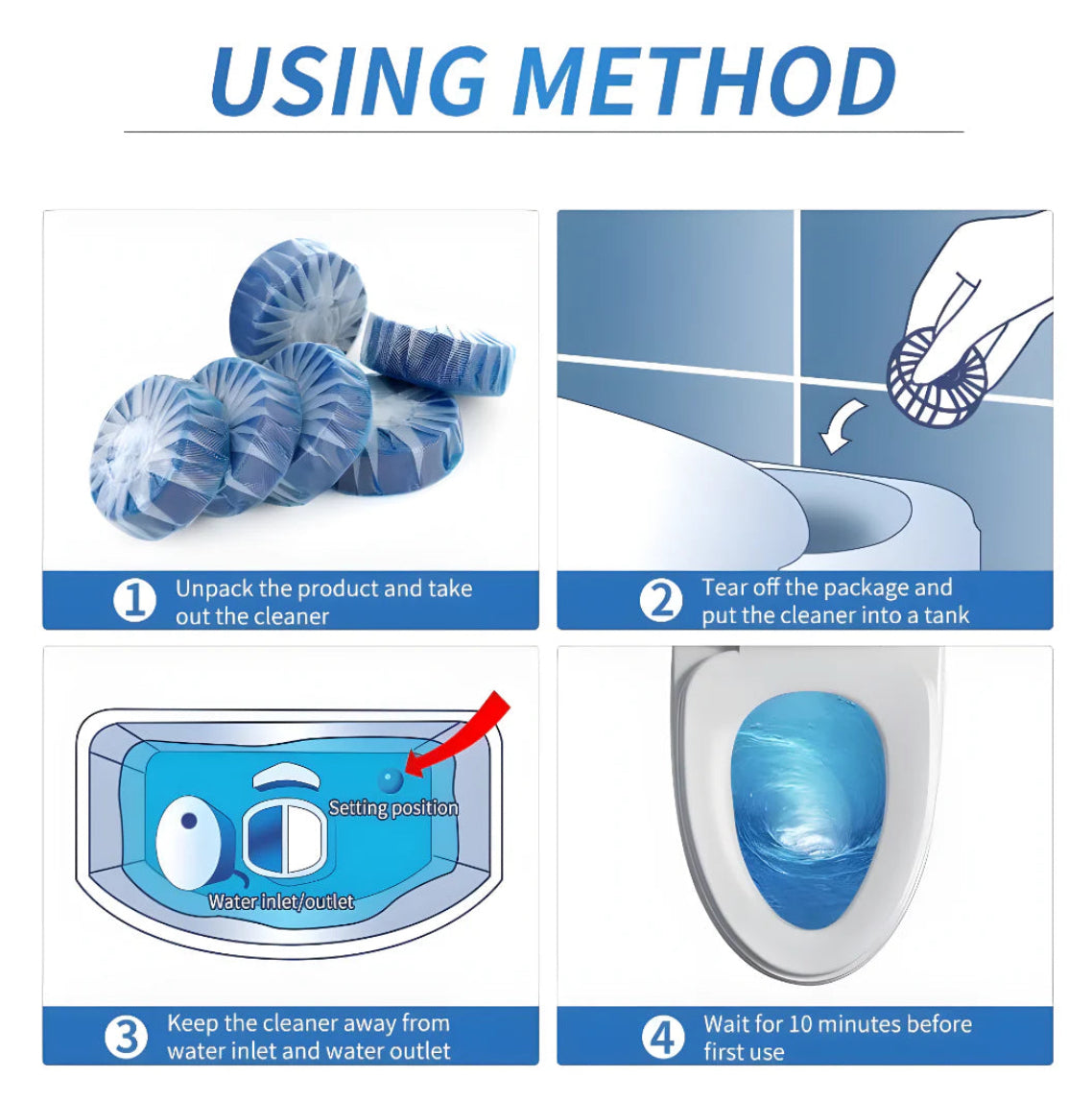 Automatic Toilet Cleaning Tablets