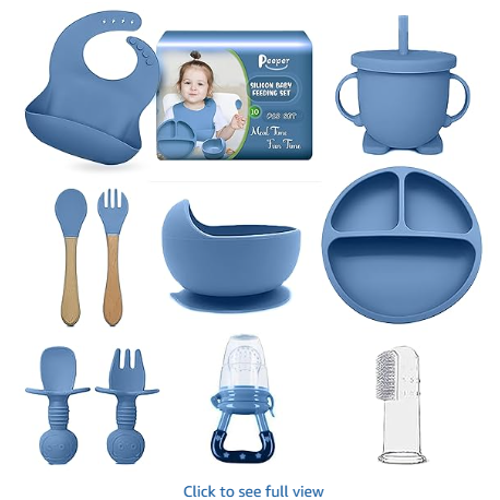 Peeper Silicone Baby Mealtime Kit